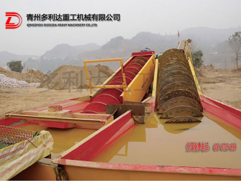 绞龙式洗砂机